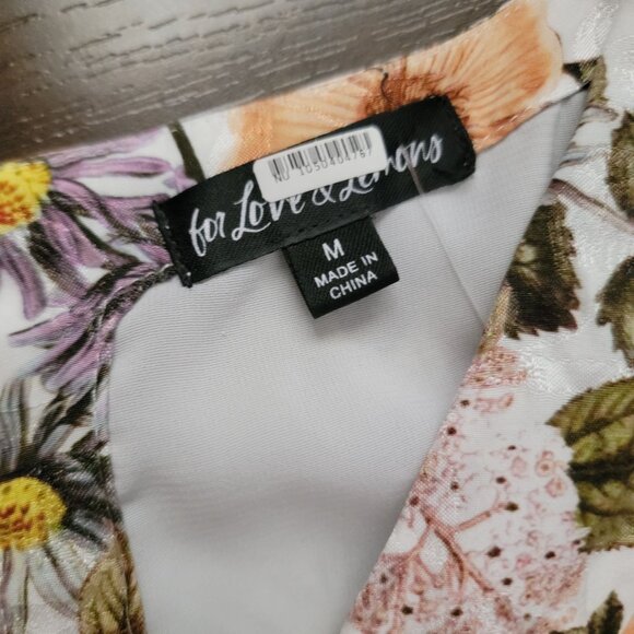 For Love And Lemons Arabella Maxi Dress Womens M Boho Chic Floral Y2K Romance - Picture 7 of 10